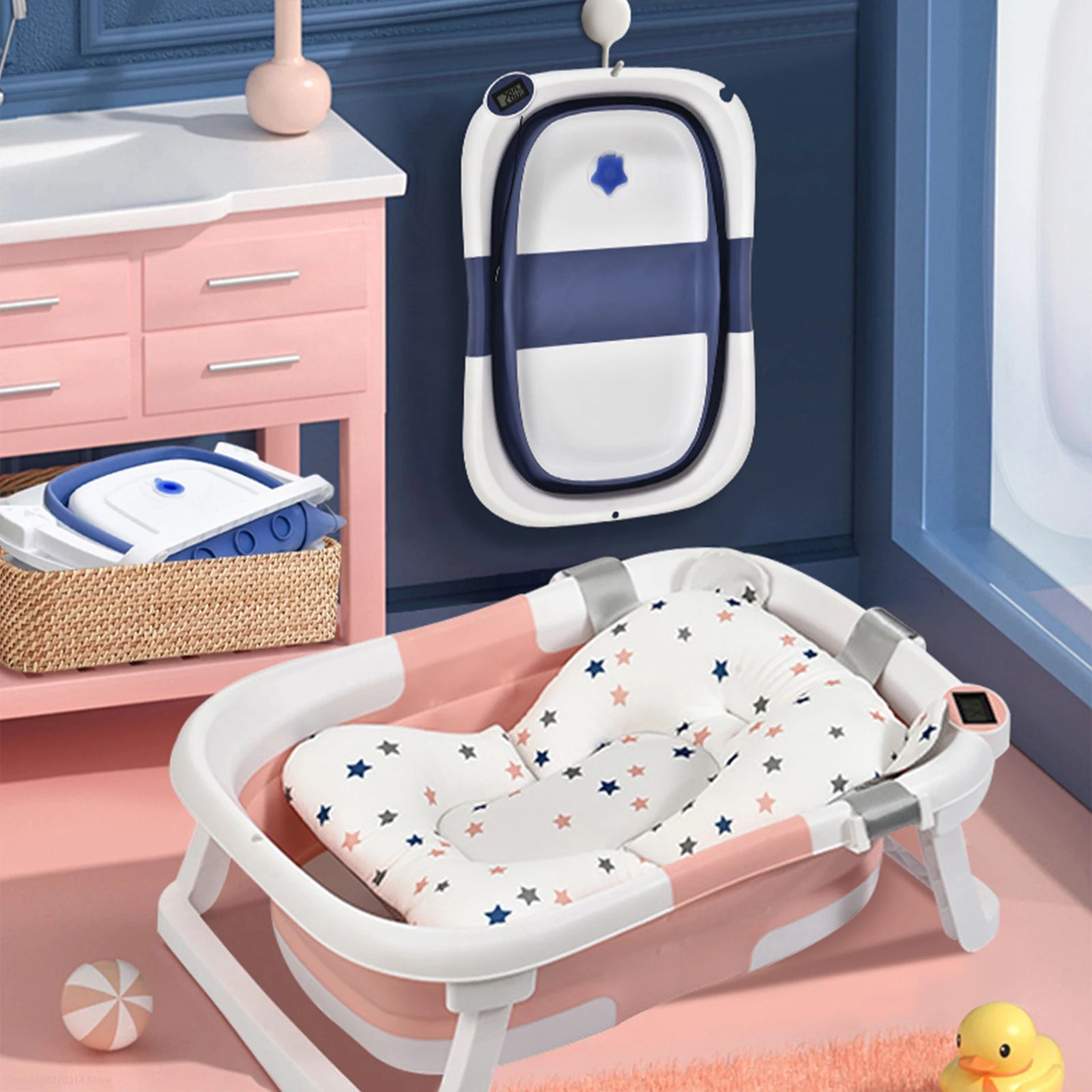Silicone Bathtub with Real-Time Temperature Sensing